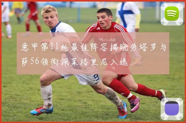 意甲第11轮最佳阵容揭晓劳塔罗与萨56领衔佩莱格里尼入选